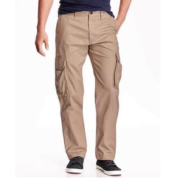 Khaki cargo pants old navy Clearance